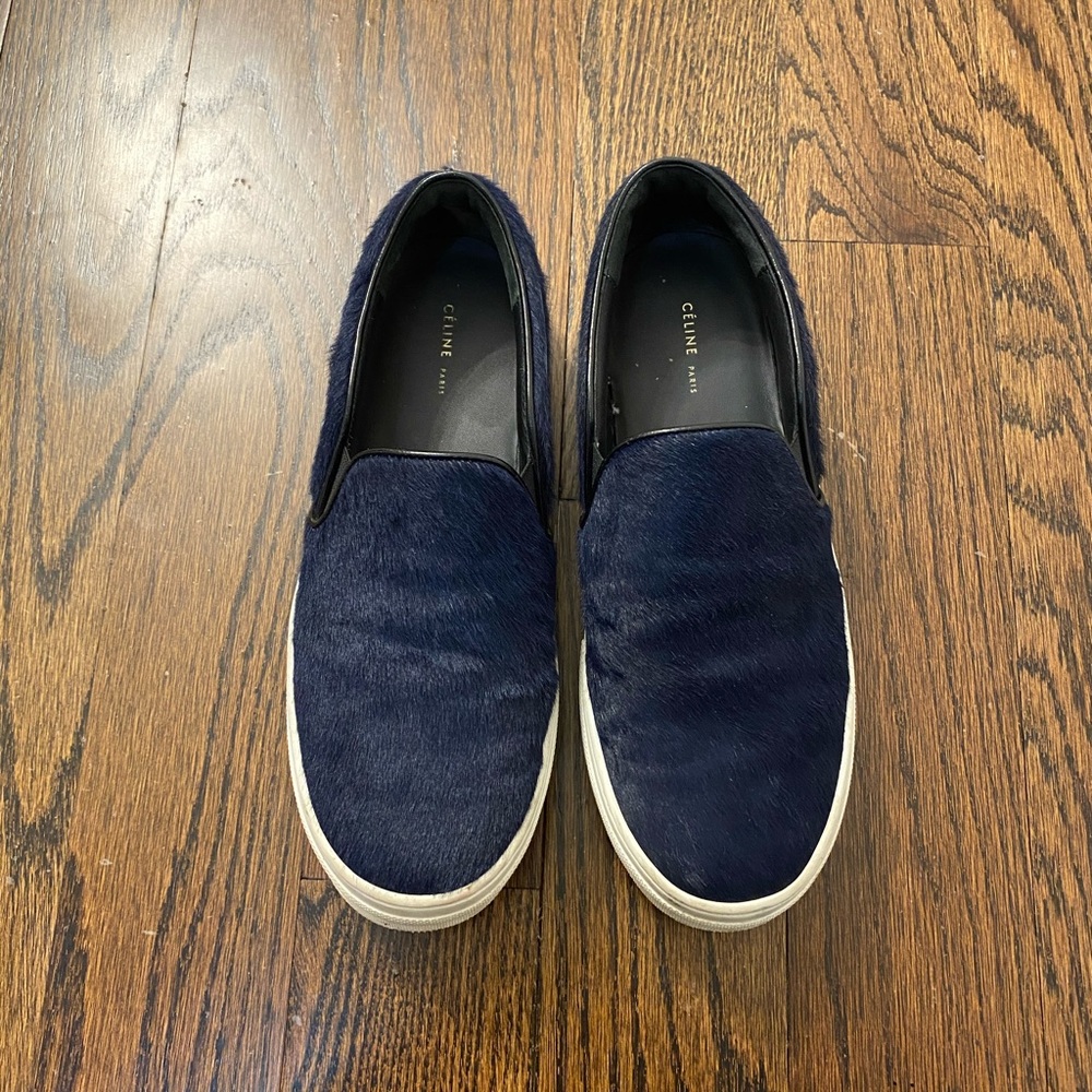 Celine Dark Navy Slip On size 36.5 / 6.5
